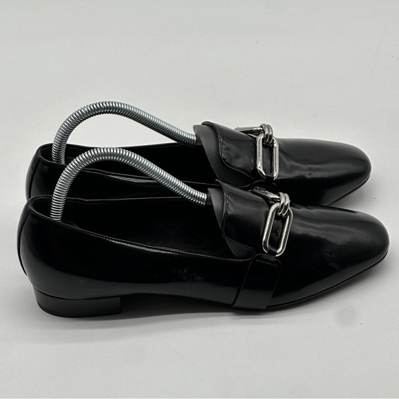 Women's Michael Kors Collection Lennox Loafer Leather Black Size 39.5 - Picture 1 of 11